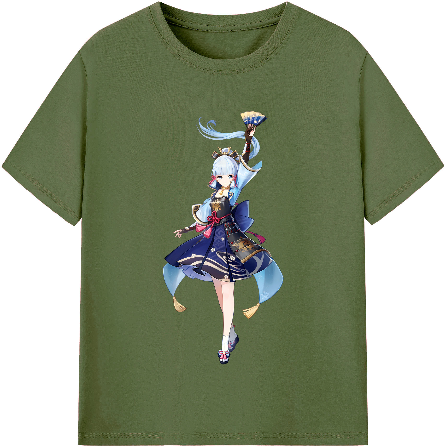 げんし神 神里綾華 神宮寺レン genshin Kamimiya Ren 綿100％半袖Tシャツ（フロントプリント）
